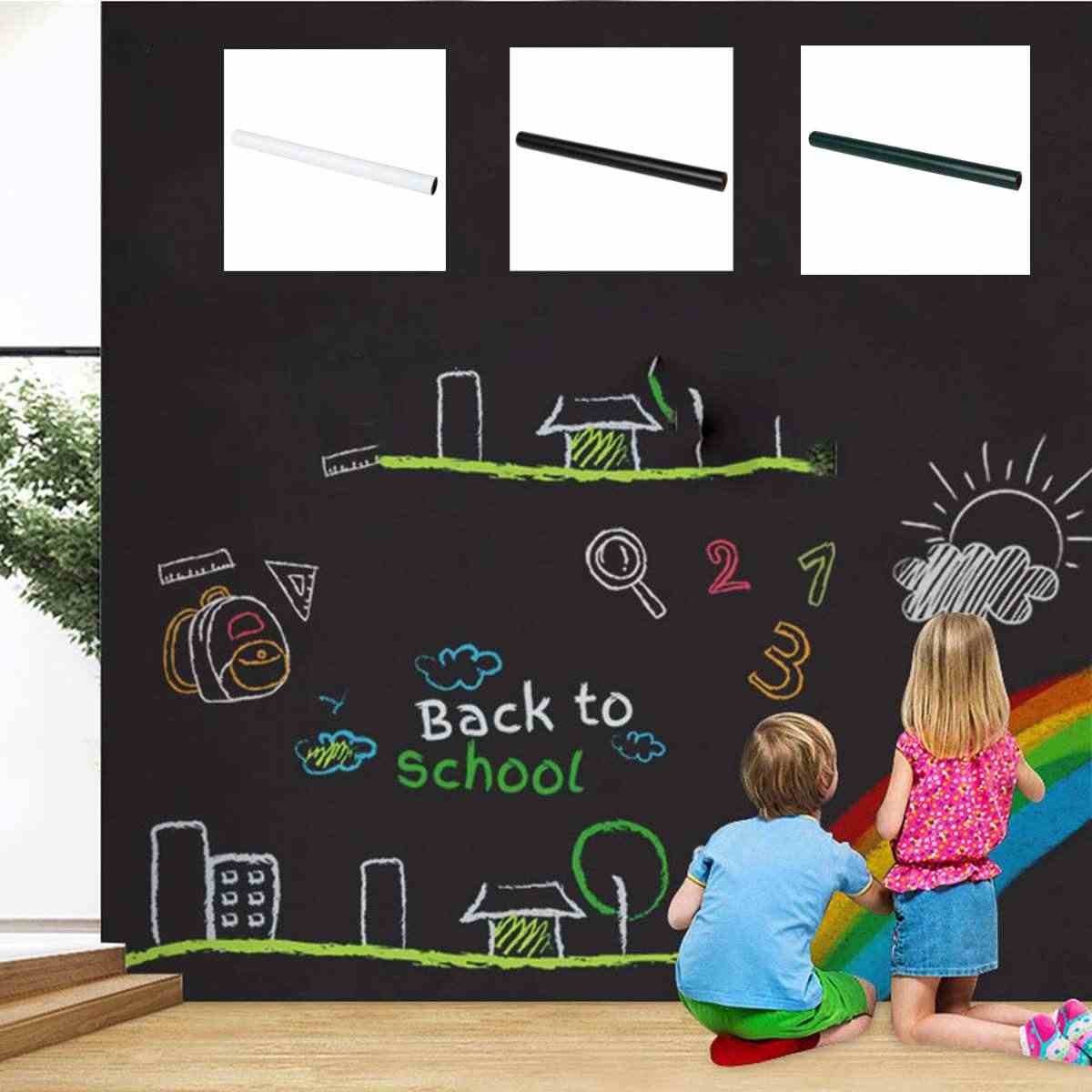 [HCM]Bảng đen viết phấn - Bảng Đen Decal kích thước 45X200 cm- Bảng Đen Dán Tường - Bảng Đen Bảng Phấn Có Thể Tháo Rời - Bảng Viết Phấn