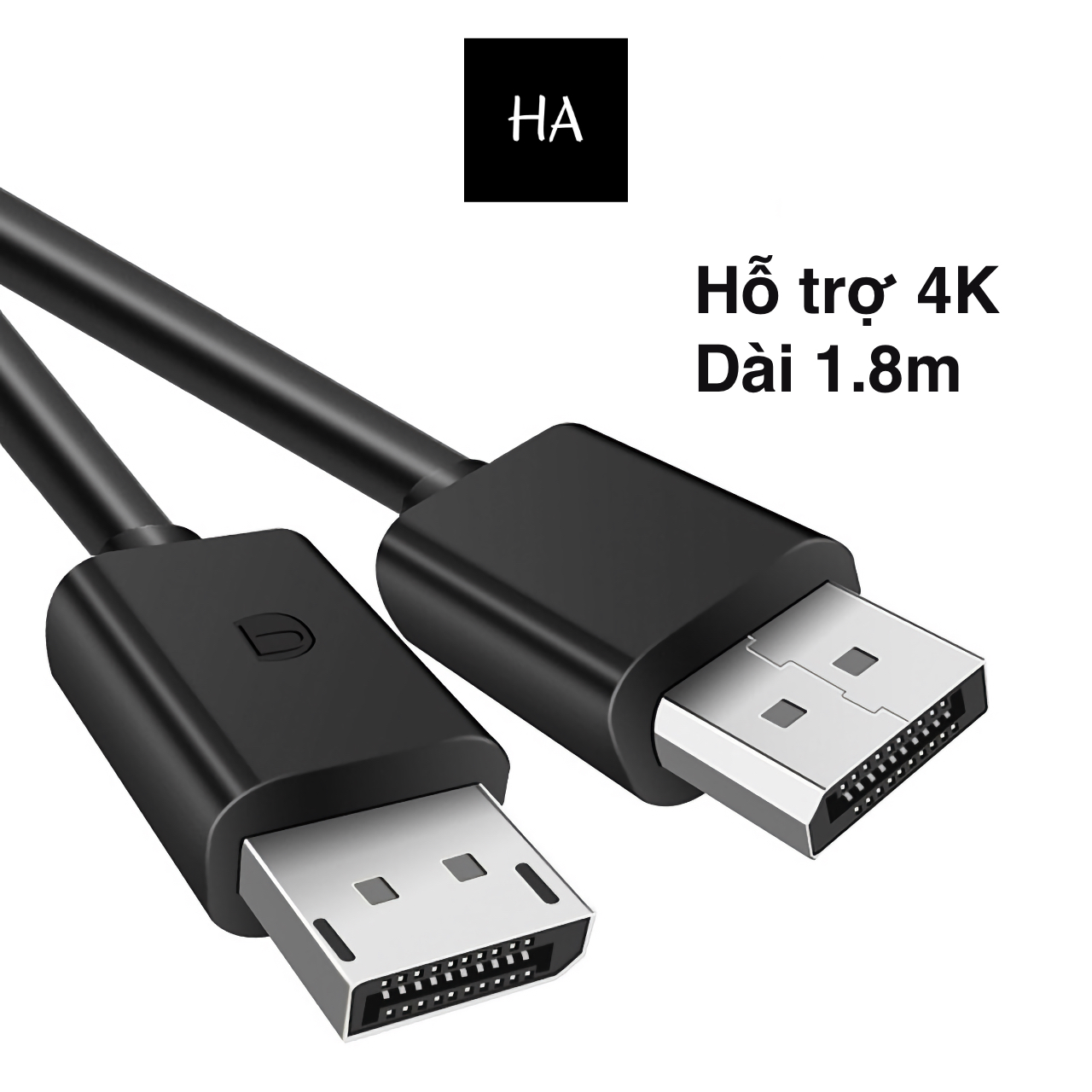 Dây displayport, cáp displayport 4k dài 1.8m