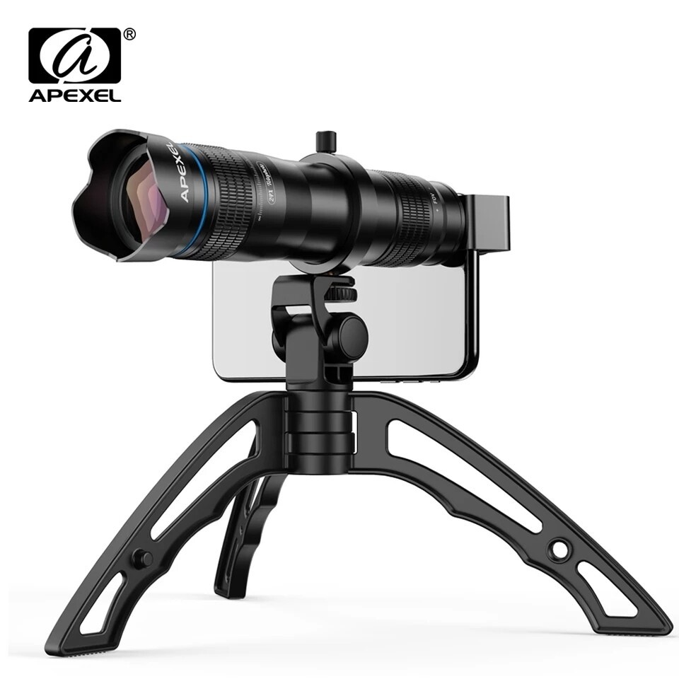 Bộ ống kính apexel 36x super e zoom lens cho điện thoại - Tặng kèm Tripod