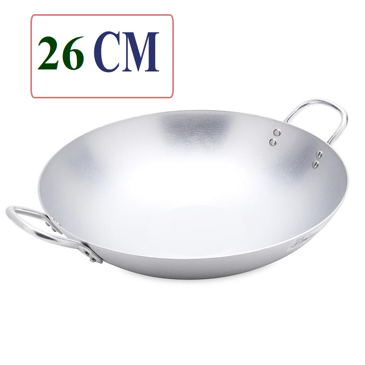 [CHẢO NHÔM 26 CM] Chảo 2 quai nhôm sâu lòng 26 CM hàng chính hãng. Chảo  sâu lòng
