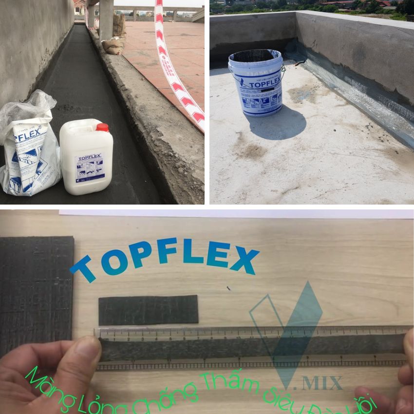 18KG - Chống thấm bể cá, nhà vệ sinh, bể bơi, chống thấm sàn Topflex, chống thấm đa năng dễ sử dụng, bám dính tốt, an toàn, thân thiện với môi trường.