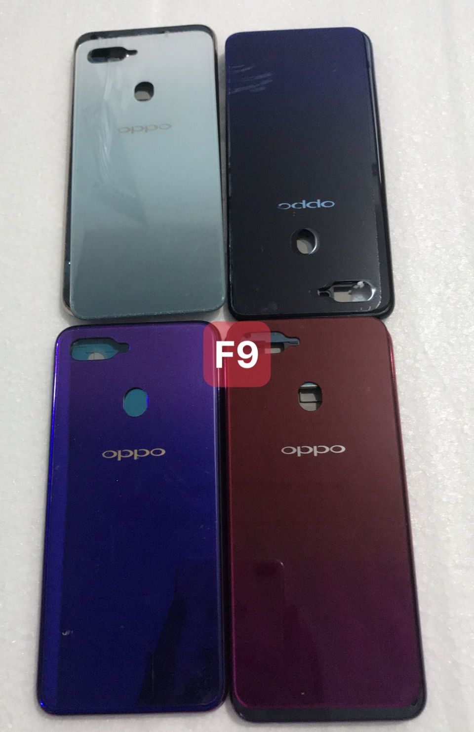 Bộ vỏ Oppo F9(gồm: nắp lưng + khung sườn + xương đỡ màn hình + phím bấm)
