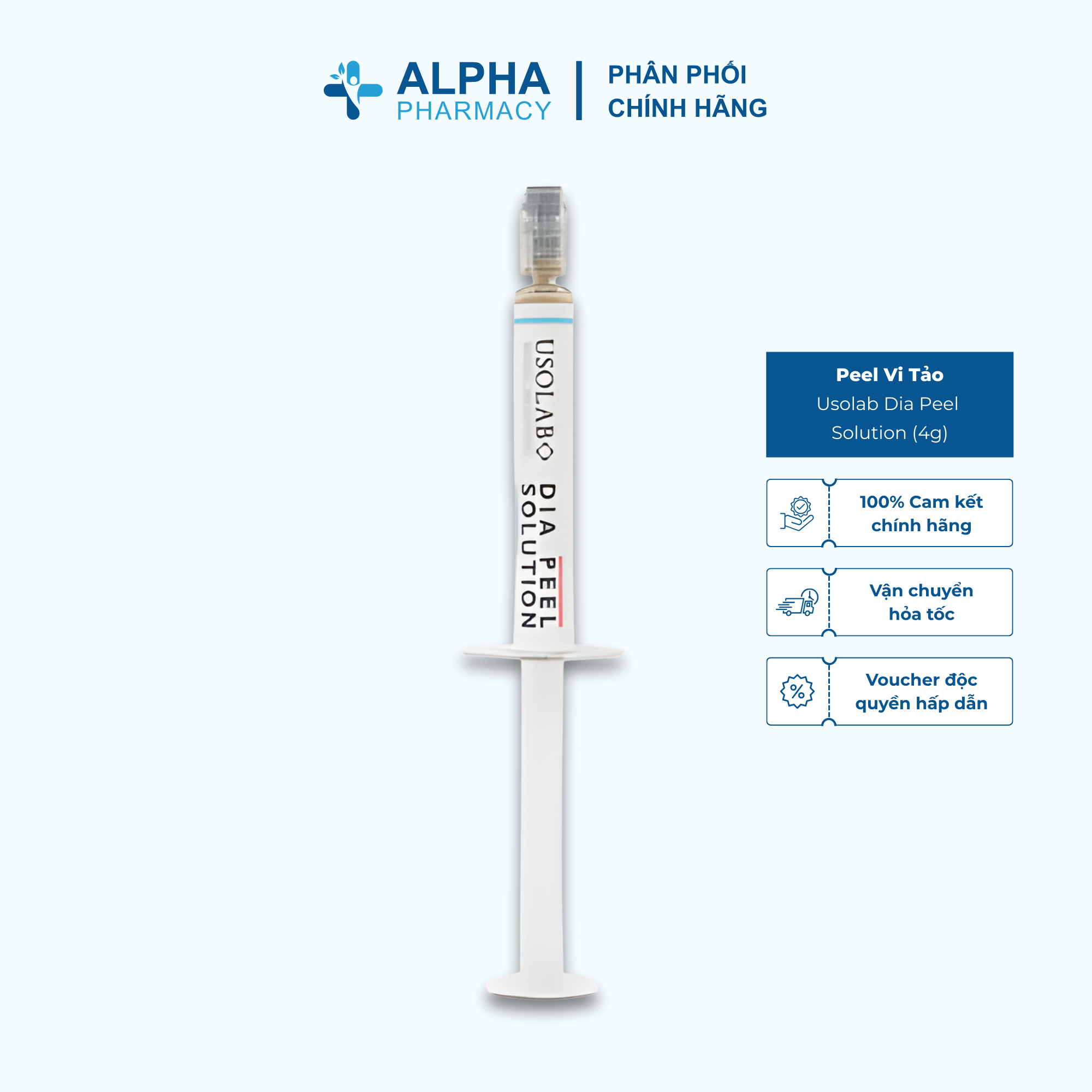 Peel Vi Tảo Usolab Dia Peel Solution Tẩy Tế Bào Chết & Làm Sáng Da – 4g