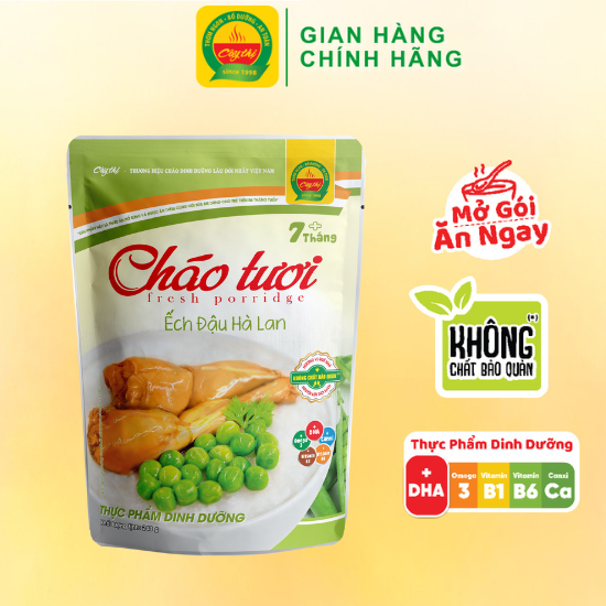 Cháo tươi Cây Thị - Ếch Đậu Hà Lan (Mở gói ăn ngay) 240g