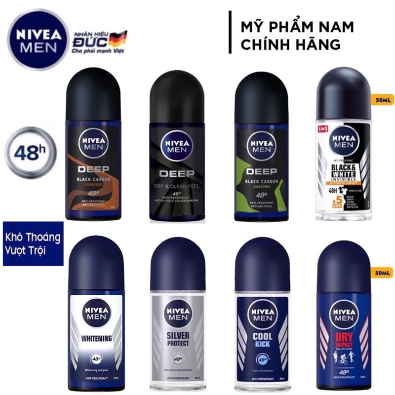Lăn khử mùi Nivea Nam 50ml