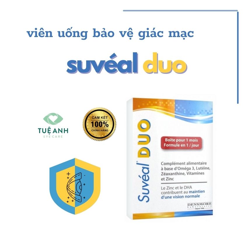 [Qùa 20k]Viên Uống Bảo Vệ Giác Mạc Suveal Duo. Nhập Khẩu Chính Hãng Nguyên Hộp Từ Pháp Hỗ Trợ và Phòng Ngừa Các Bệnh Lý Về Mắt Tuệ Anh  Healthcare