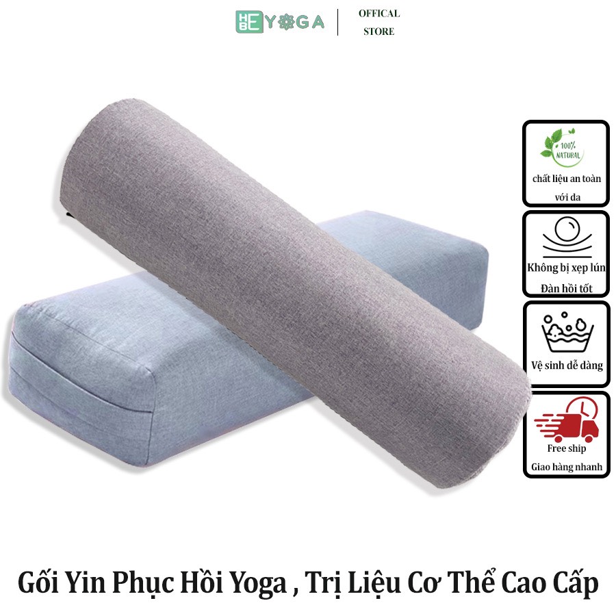Gối yin cao cấp phục hồi trị liệu yoga , hỗ trợ tập luyện phục hồi cơ thể