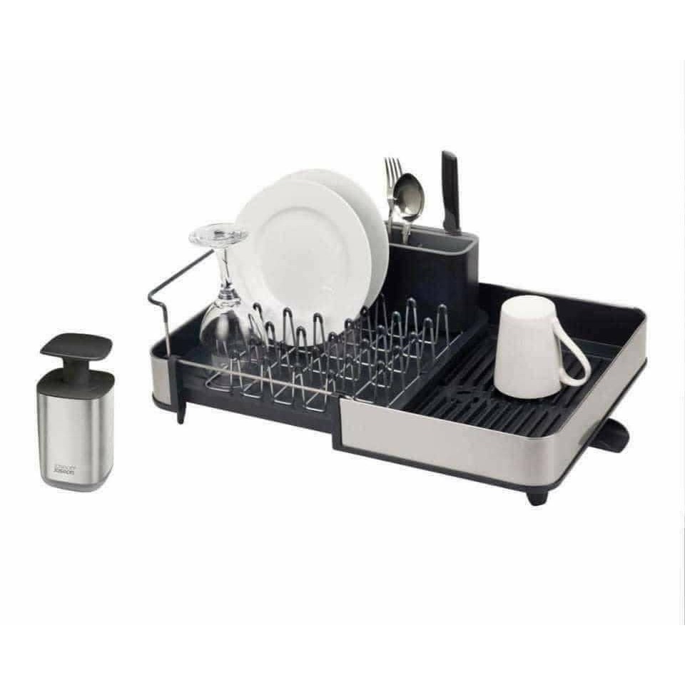 Giá úp bát siêu hot siêu sang chảnh bằng inox của joseph joseph kèm thêm bình đựng xà phòng