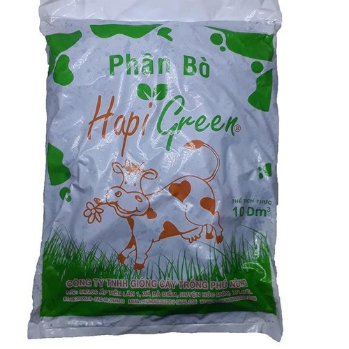 Phân hữu cơ - phân bò hapi green phú nông 10dm3 - tghg