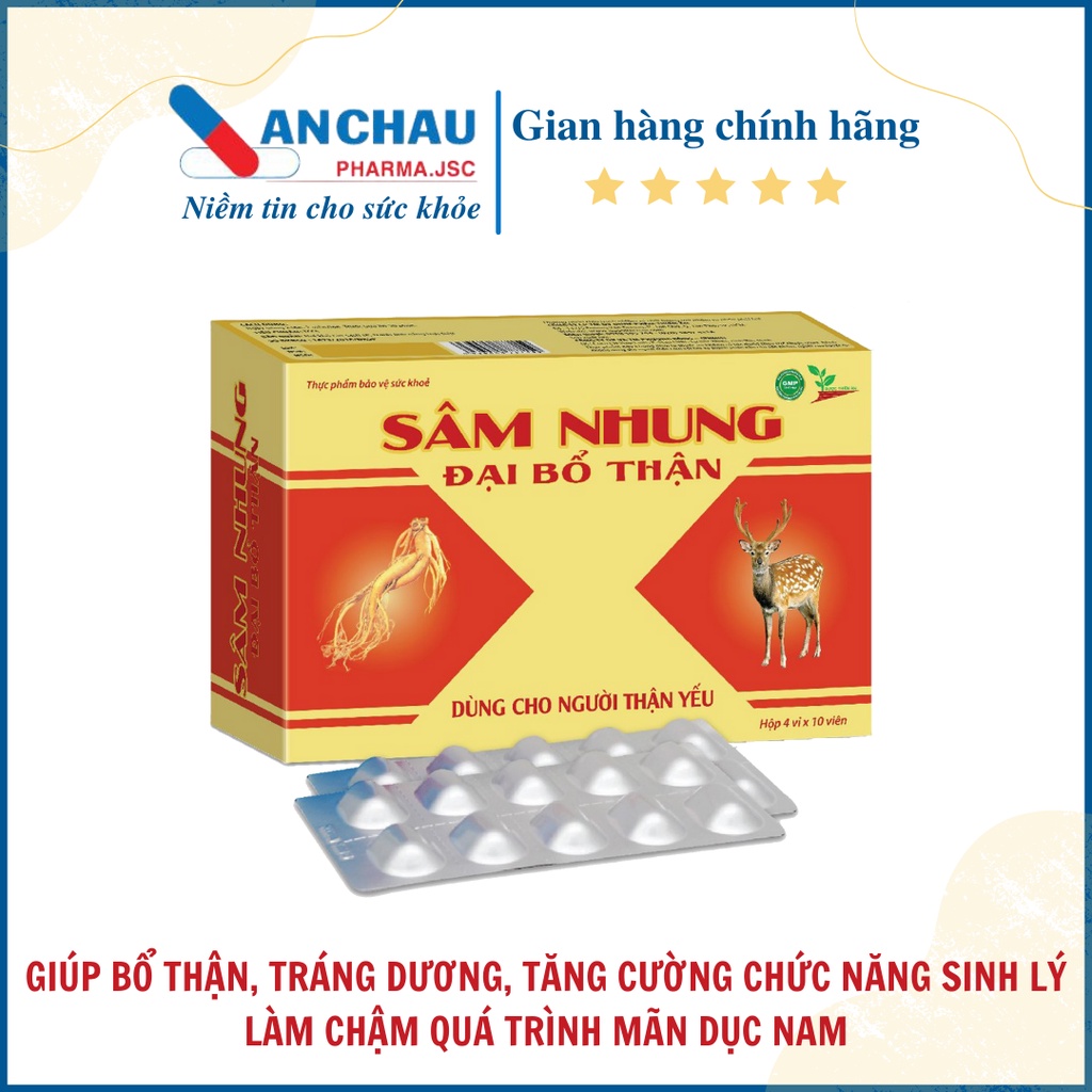 Sâm nhung đại bổ thận - giúp bổ thận tráng dương, tăng cường sinh lý nam giới, tăng cường ham muốn - An Châu