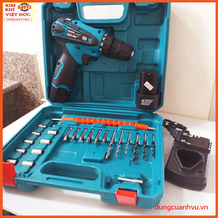 Máy khoan pin Makita - máy khoan pin 12V