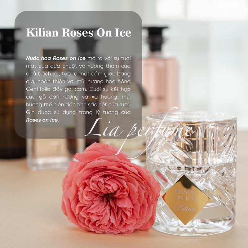 Nước hoa unisex Kilian Rose On Ice EDP 50ml xa xỉ bậc nhất - Vita.perfume