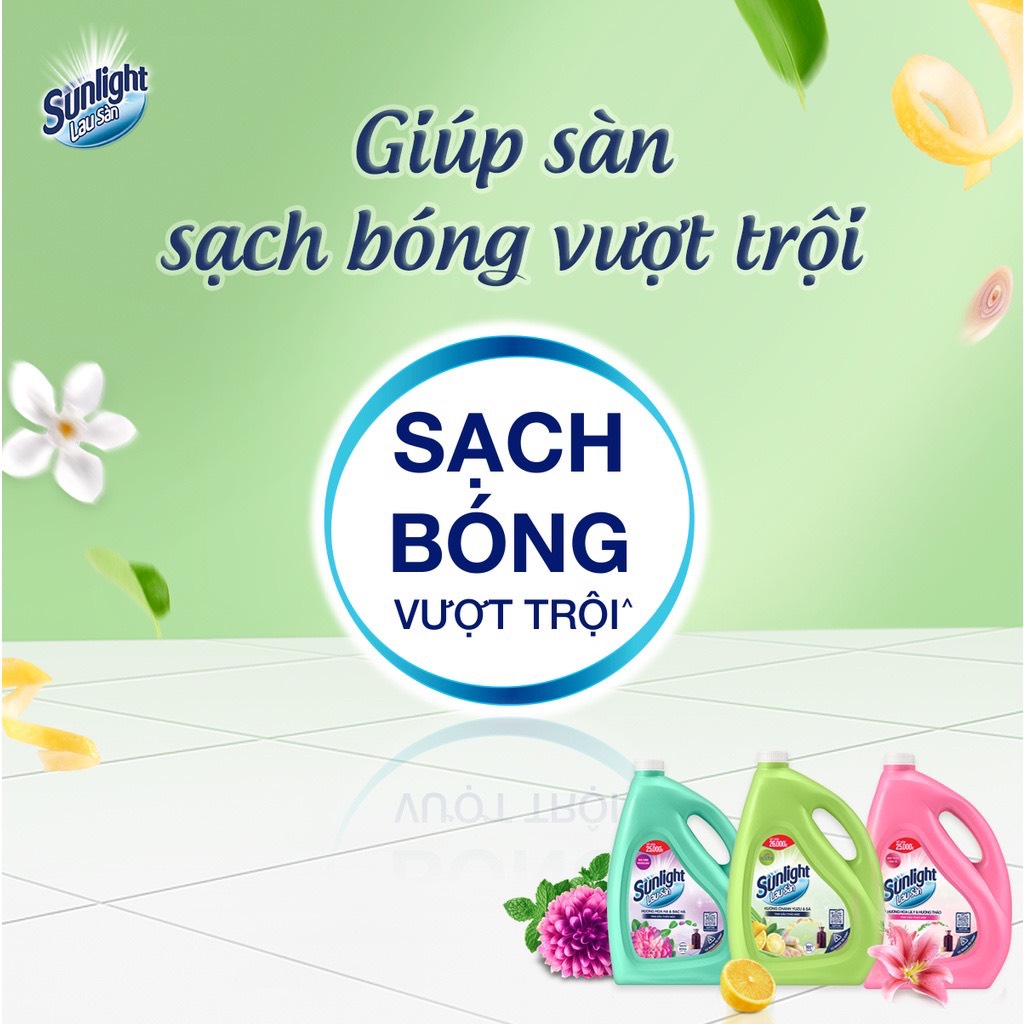 Sunlight nước lau sàn đủ hương can 3,6 kg/ túi 700g