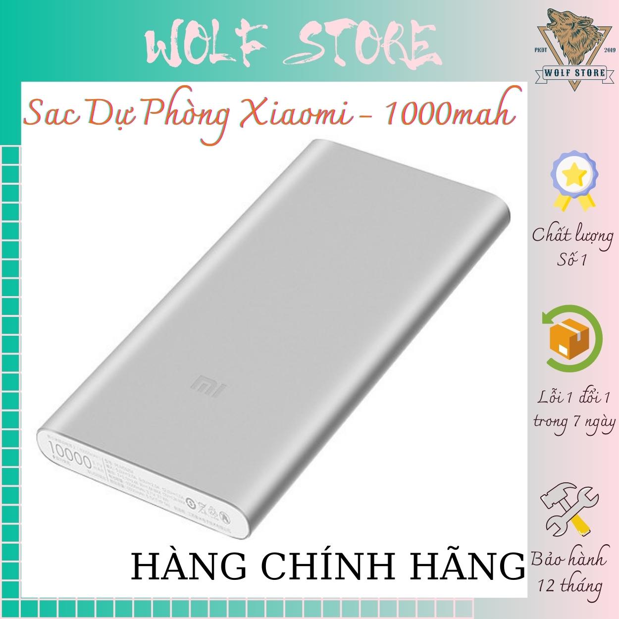 Sac dự phòng xiaomi 10000mah gen 3 chính hãng, bảo hành 12 tháng lỗi 1 đổi 1 trong 7 ngày đầu