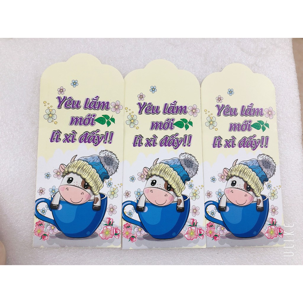 Combo 5 bao lì xì tết nguyên đán 2021 mẫu đẹp mới