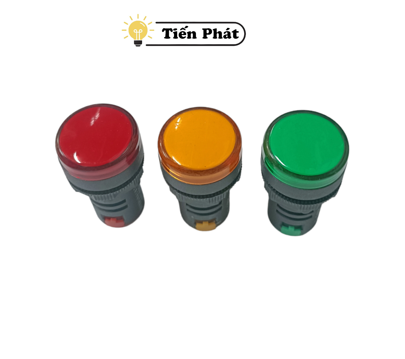 Combo 03 Đèn led báo pha phi 22 220V - Đỏ Vàng Xanh