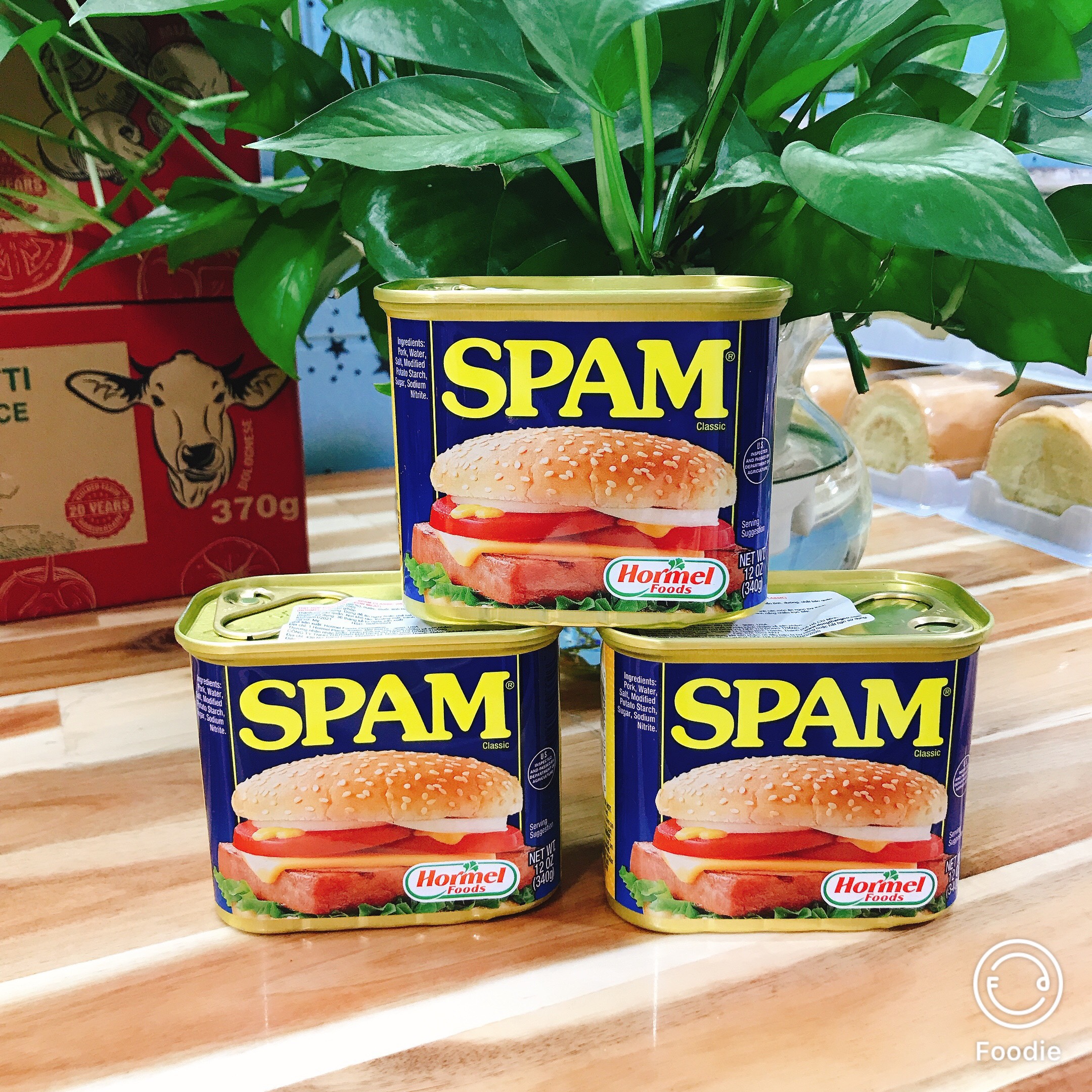 Combo 3 hộp thịt heo hộp spam classic 340gram - mỹ
