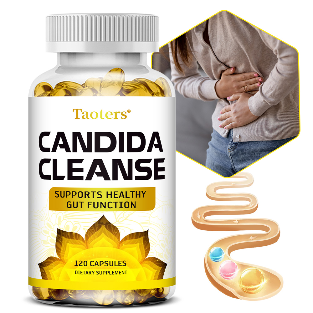 Taoters Potent Garden Candida Complex - Hỗn hợp Oregano và Axit Caprylic, Phức hợp cân bằng hệ vi khuẩn đường ruột, Hỗ trợ sức khỏe đường ruột và miễn dịch với thảo mộc và men vi sinh, Thực phẩm bổ sung sức khỏe đường ruột cho nam và nữ