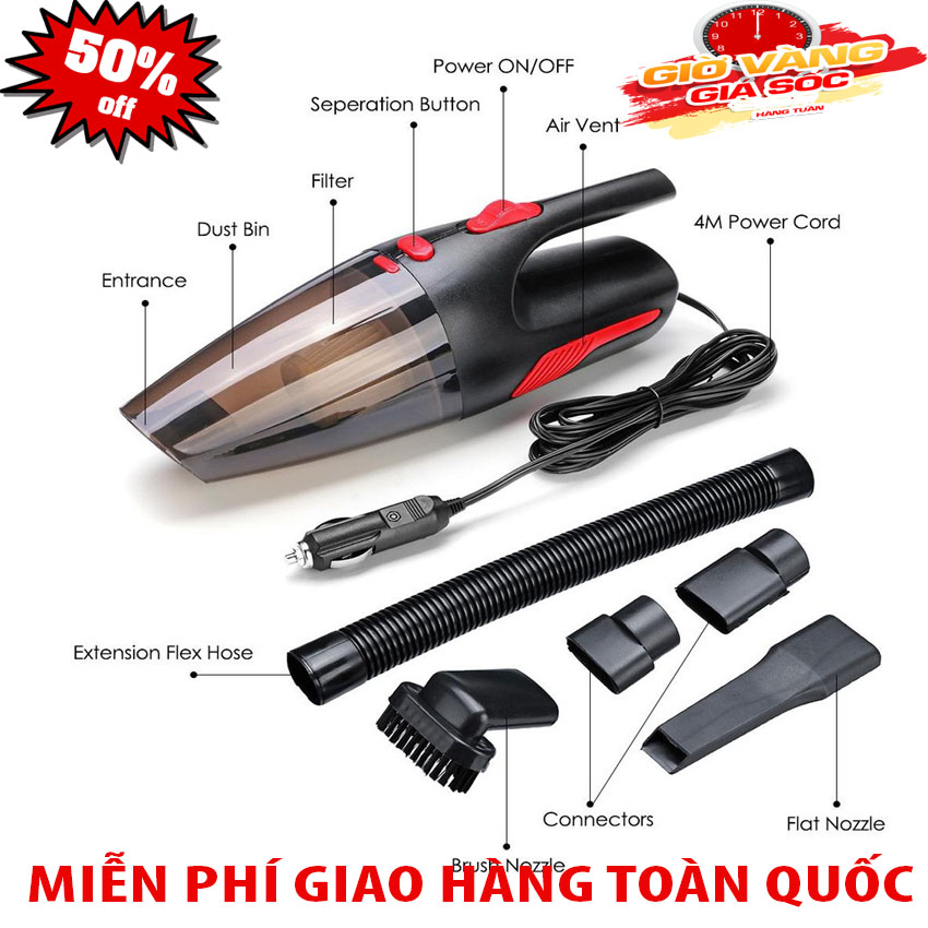Máy hút bụi mini Máy Hút Bụi Xe Hơi máy hút bụi thông minh - Phiên bản mới hút sạch cát bụi 1 cách đơn giản tiện lợi màng lọc thông minh. Bảo hành 1 đổi 1 trong vòng 7 ngày