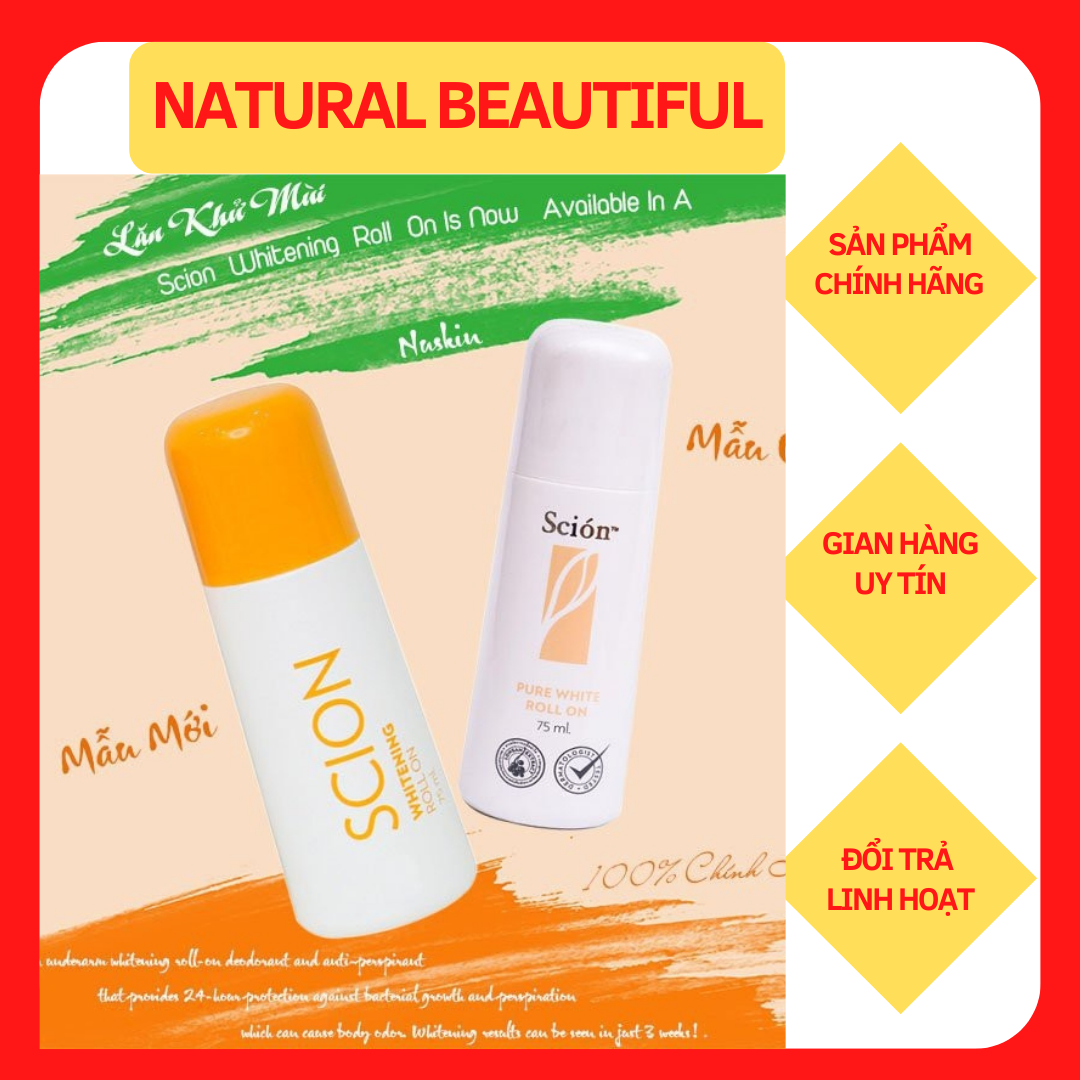 Lăn khử mùi nukin whitening mẫu mới 75ml