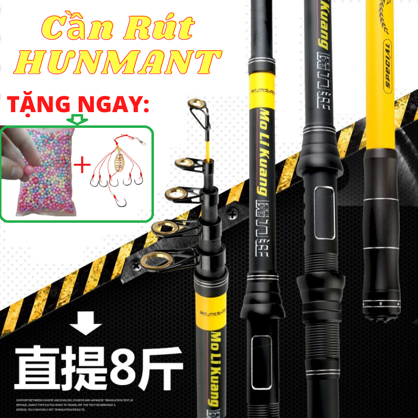 [TẶNG QUÀ 50k] Cần Câu Máy Rút Xịn Gía Rẻ HUNTSMAN LW - SANAMI FISHING - Chuyên Câu Lancer(Lăng xê), Câu lục gần bờ, ....