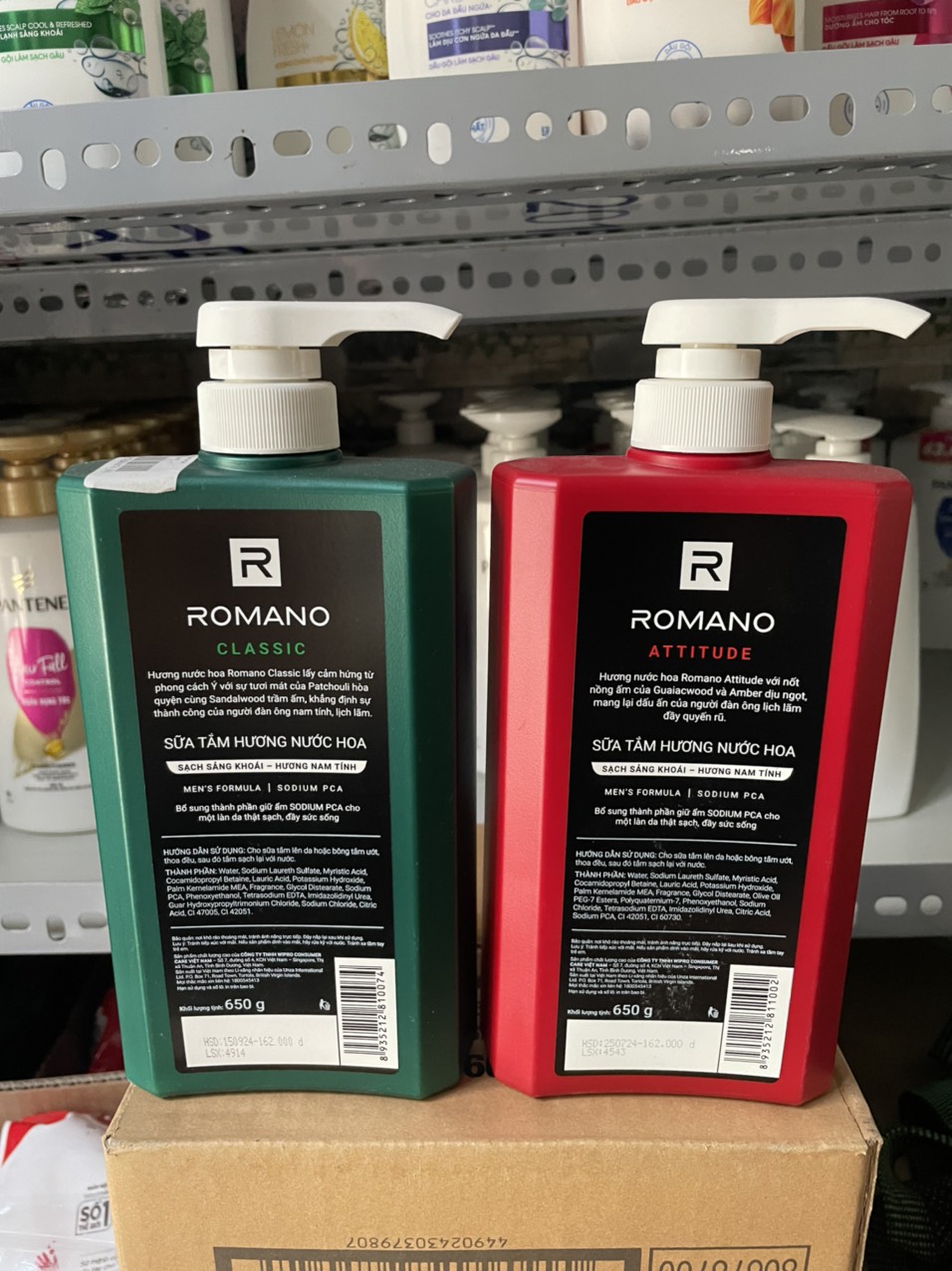 Sữa tắm Romano 650ml Attitude/ Classic chính hãng