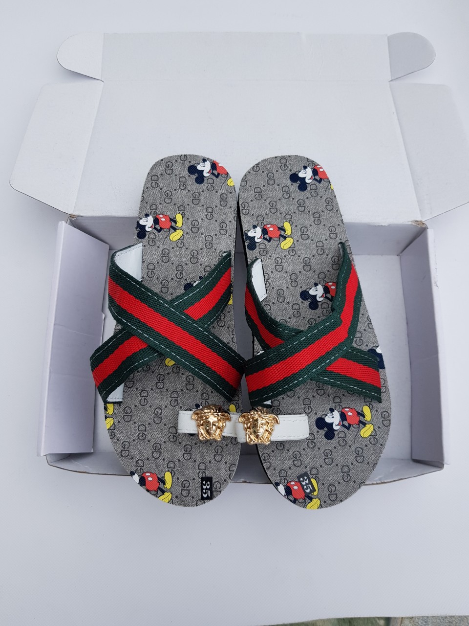 [FREESHIP + HOÀN TIỀN 50K] Sandanl đồng nai (quai chéo dù đế micky xám) size từ 35 đến 40 nữ ,size khác ib chọn thêm