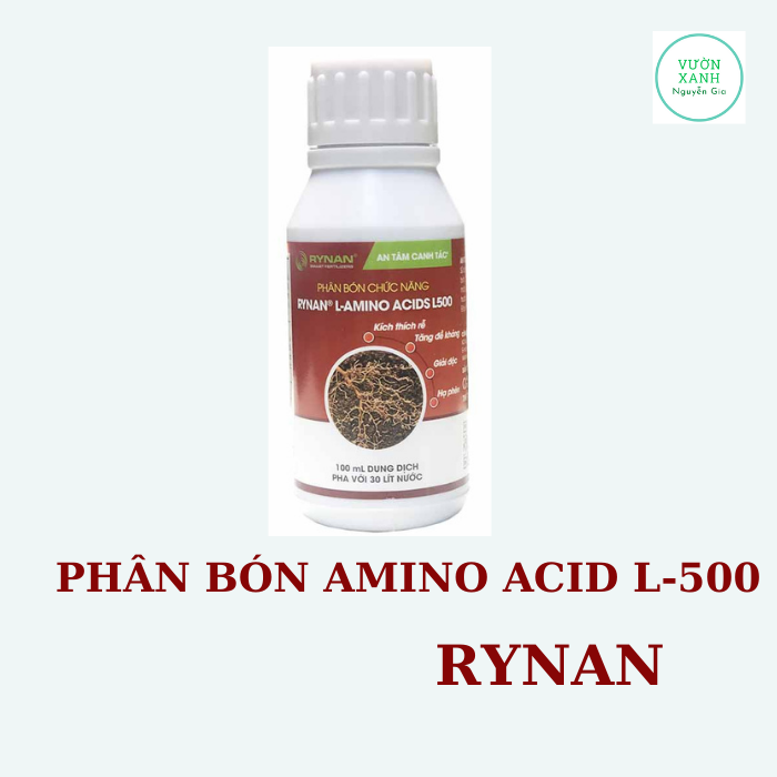 Phân bón gốc chức năng rynan@ l-amino acid l500 chai 100ml