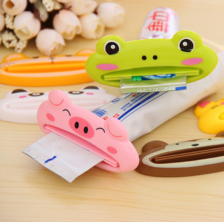 Kẹp kem đánh răng hình thú, kẹp nhiều màu, kẹp hình thú dễ thương, phụ kiện vệ sinh răng miệng, đồ dùng phòng tắm (KKT01) - Taphoatoanquoc