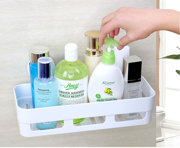 KỆ DÁN TƯỜNG HÌNH CHỮ NHẬT CHỨA ĐỒ NHÀ TẮM NHÀ BẾP SIÊU CHỊU LỰC - KHAY ĐỰNG ĐỒ DÙNG GIA ĐÌNH CÓ RÃNH THOÁT NƯỚC SIÊU SẠCH- GIÁ ĐỠ ĐỰNG MIẾNG RỬA CHÉN ĐỰNG XÀ PHÒNG NHÀ TẮM TOILET