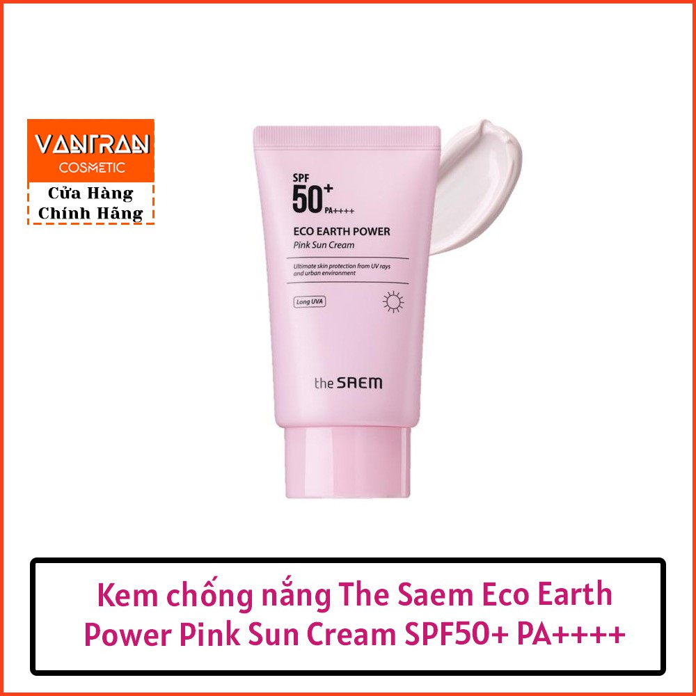 Kem chống nắng The Saem Eco Earth Power Sun Cream SPF50+ PA+++