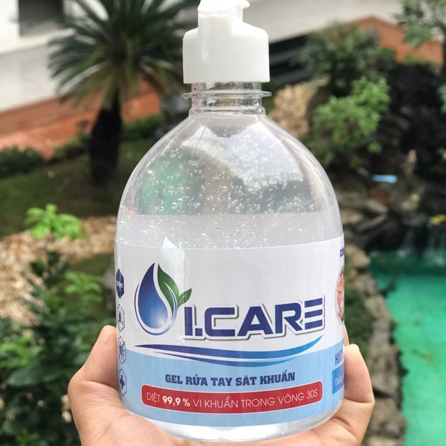 Nước rửa tay khô Icare hương quế - chai nhựa - 500ml