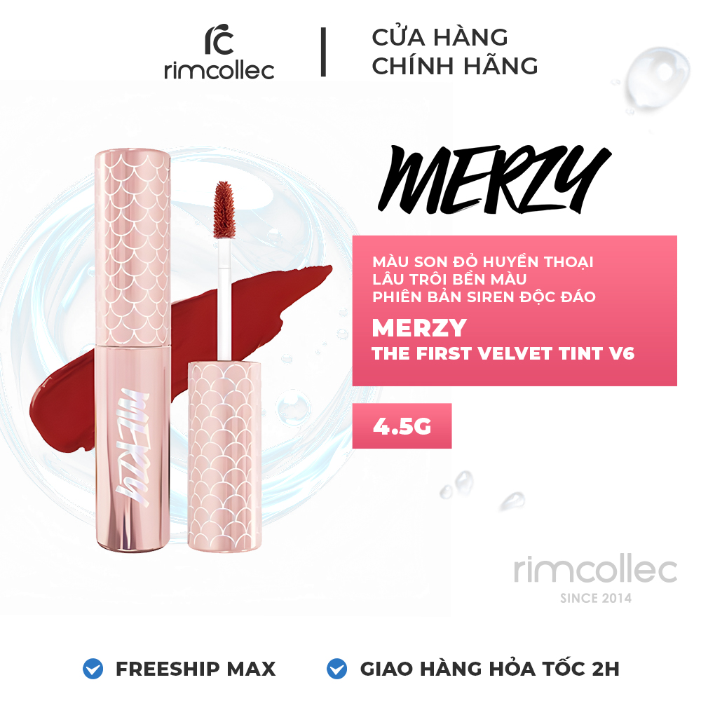 Son kem lì merzy the first velvet tint v6 - son merzy lâu trôi bền màu