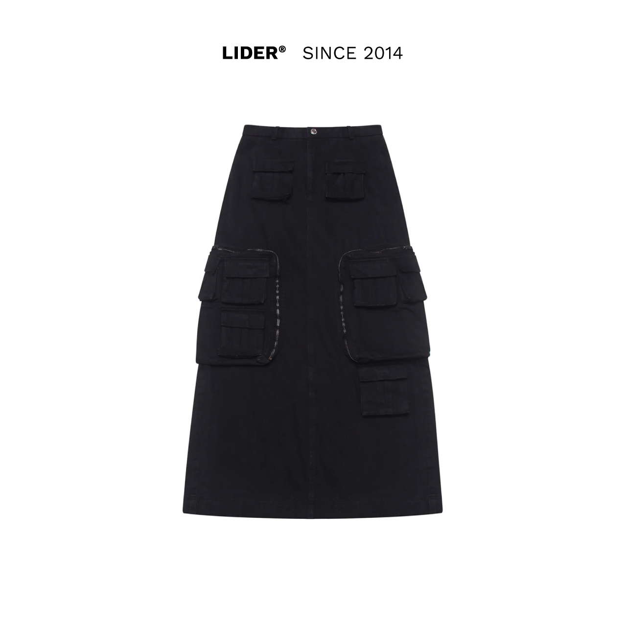 Kennedy cargo denim skirt