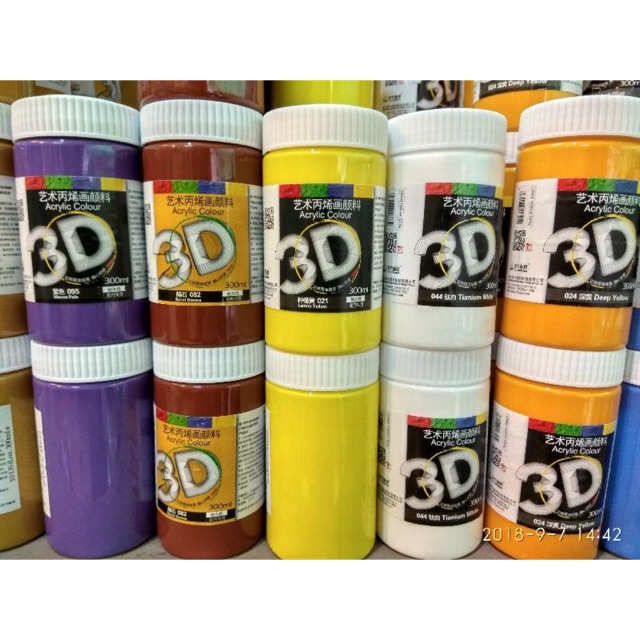 3d acrylic colour