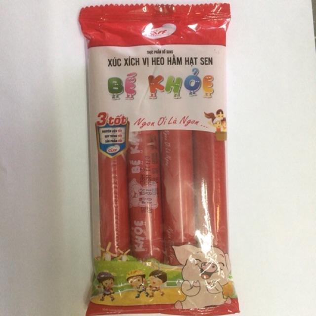 Thùng xúc xích vị heo hầm hạt sen 175k/ 20 gói.