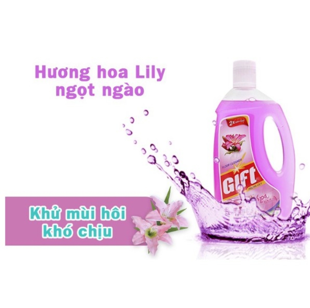 Nước lau sàn gift 1l hương lily gia phú