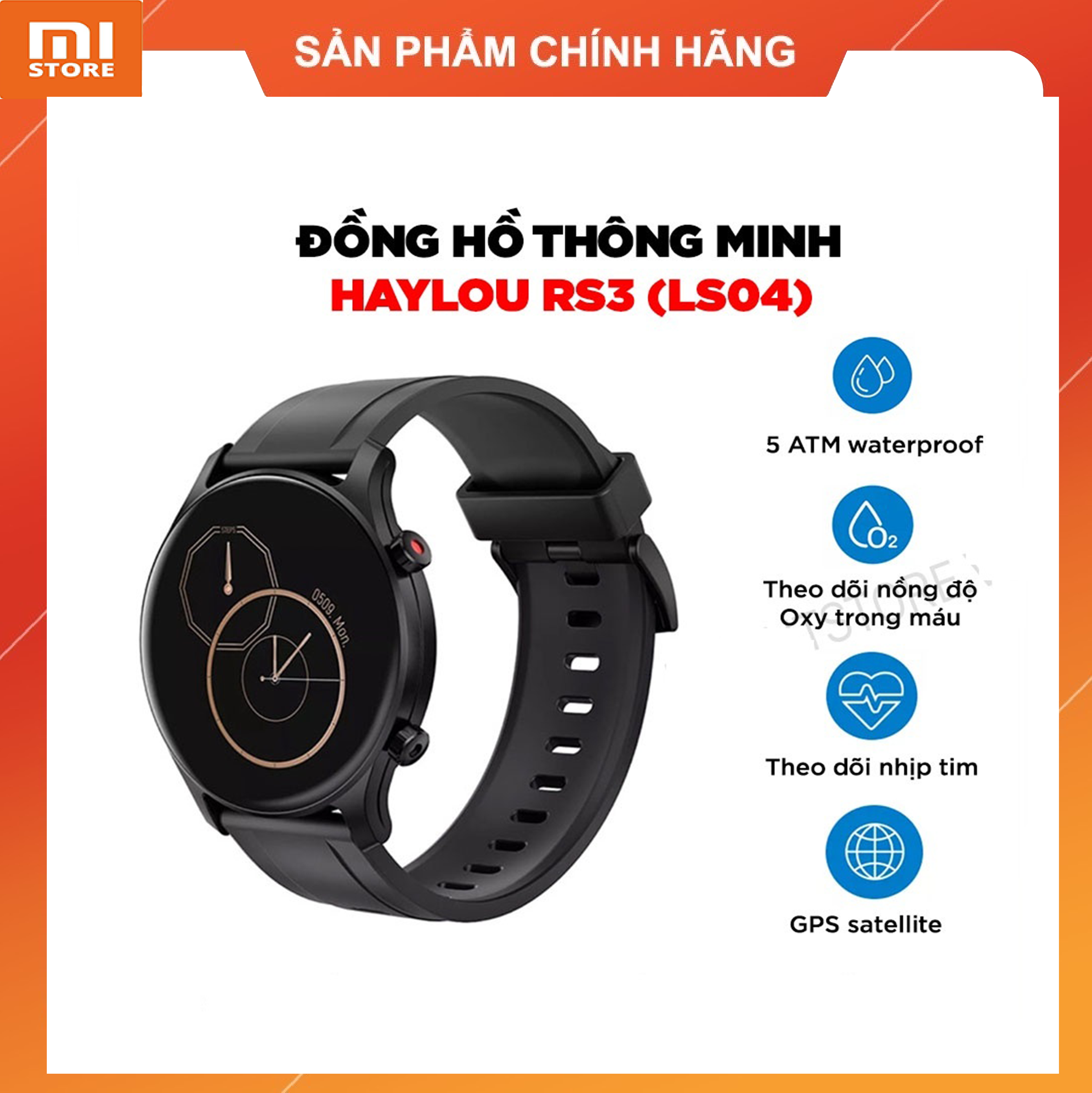 Đồng hồ thông minh đi bơi hỗ trợ GPS HAYLOU RS3