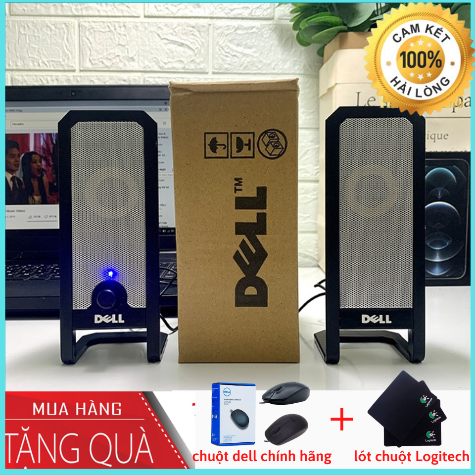 Loa Vi Tính PC Laptop [ Quà tặng 200k ]  , loa DELL A225  ,Để Bàn Cao Cấp 2.0 DELL A22 - bảo hành 12th