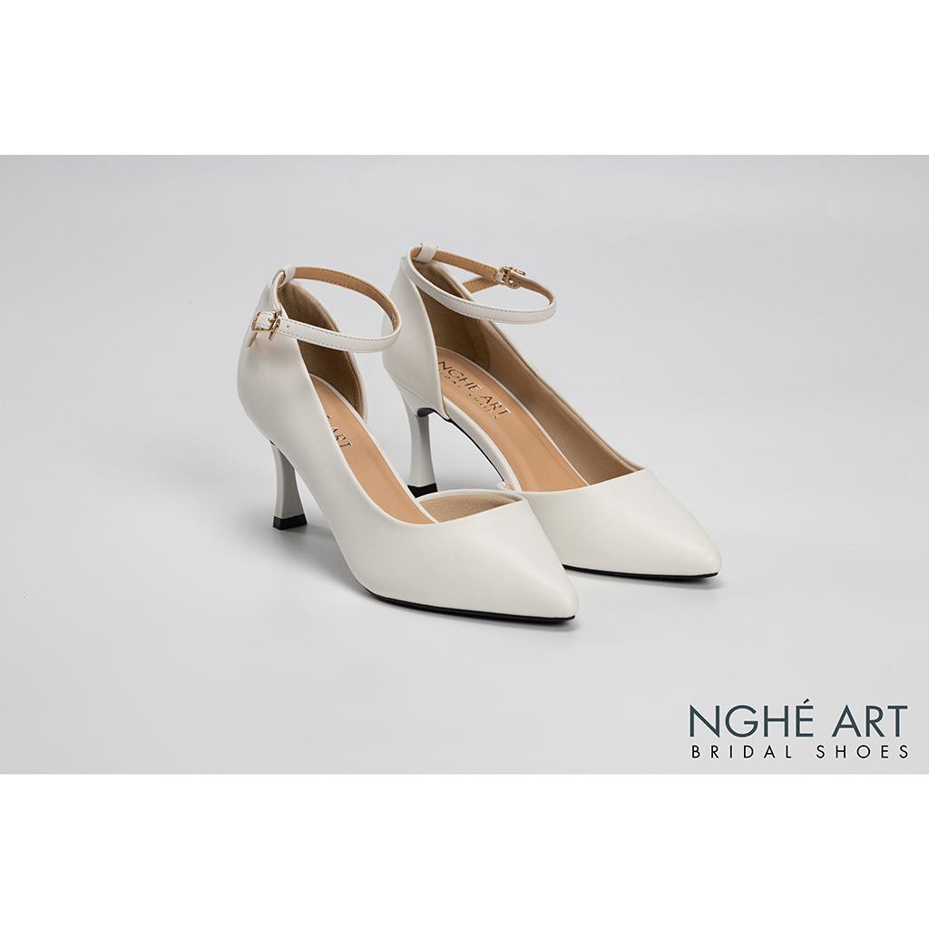 Giày cưới Nghé Art basic bít mũi khoét eo 276