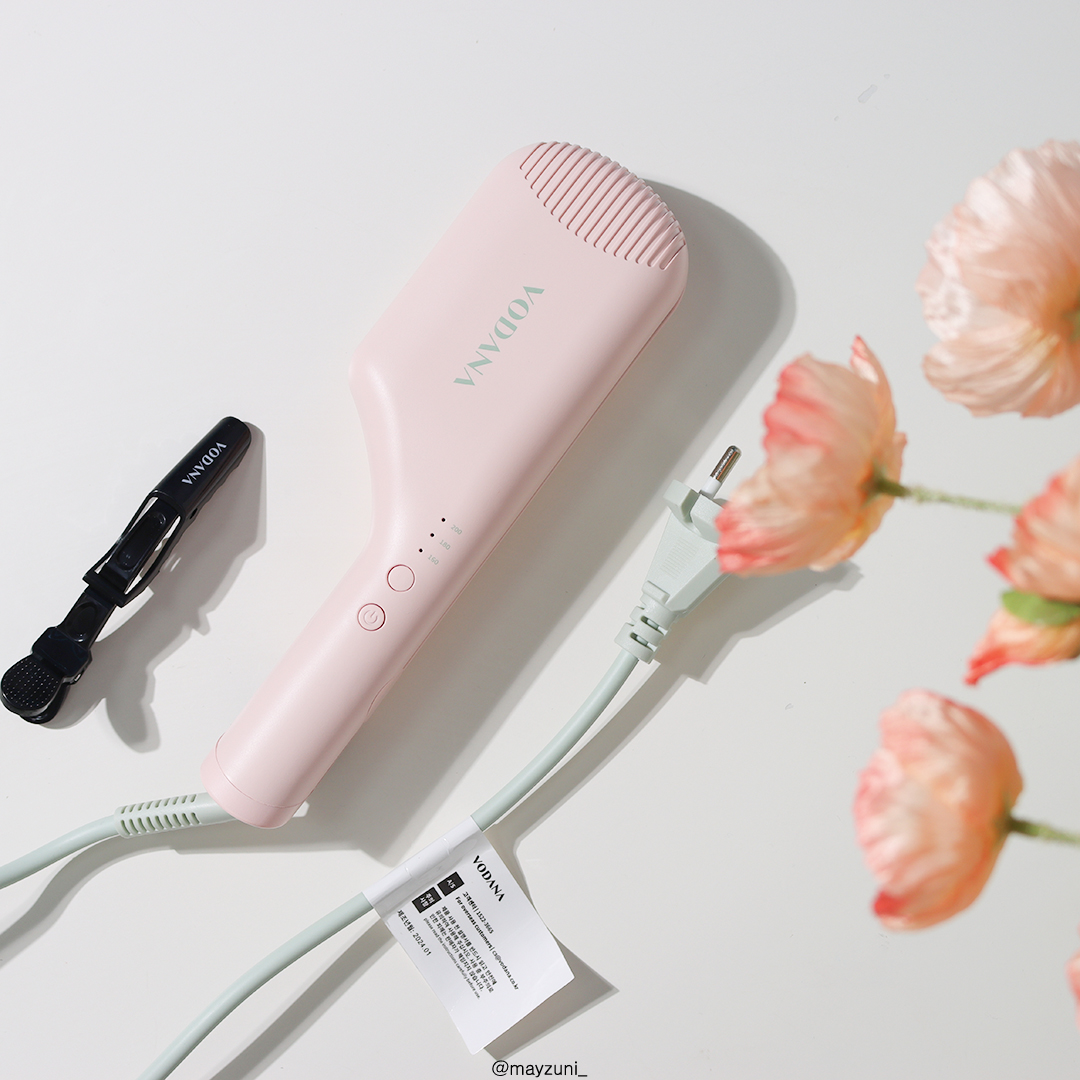 Máy dập tóc gợn sóng Vodana Wave Compact 32mm mini | Powder Blue Kitch Pink Spring Edition