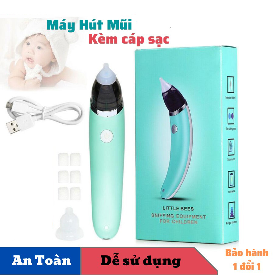 [Hàng chính hãng], Máy hút mũi cho bé sơ sinh,  Máy Hút Mũi Cho Bé Little Bee, dùng cho bé từ sơ sinh đến 5 tuổi,5 cấp độ hút,được làm từ chất liệu an toàn cho trẻ em,hiệu quả tức thì, BH 1 đổi 1, SALE 50%