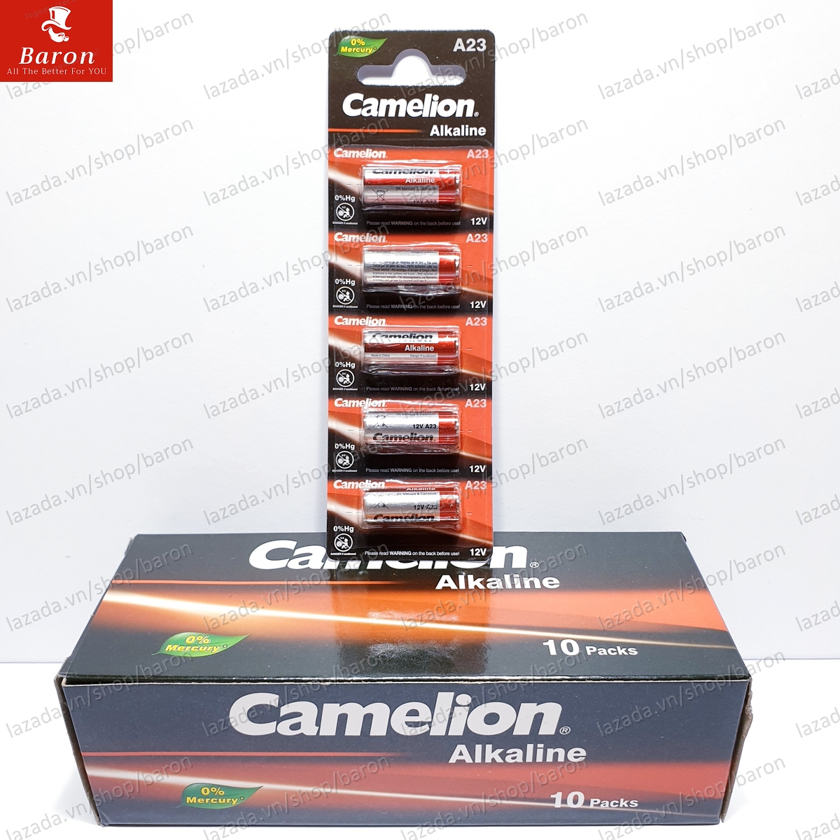 Vỉ 5 viên pin a23 camelion remote control battery 12v - hàng chính hãng