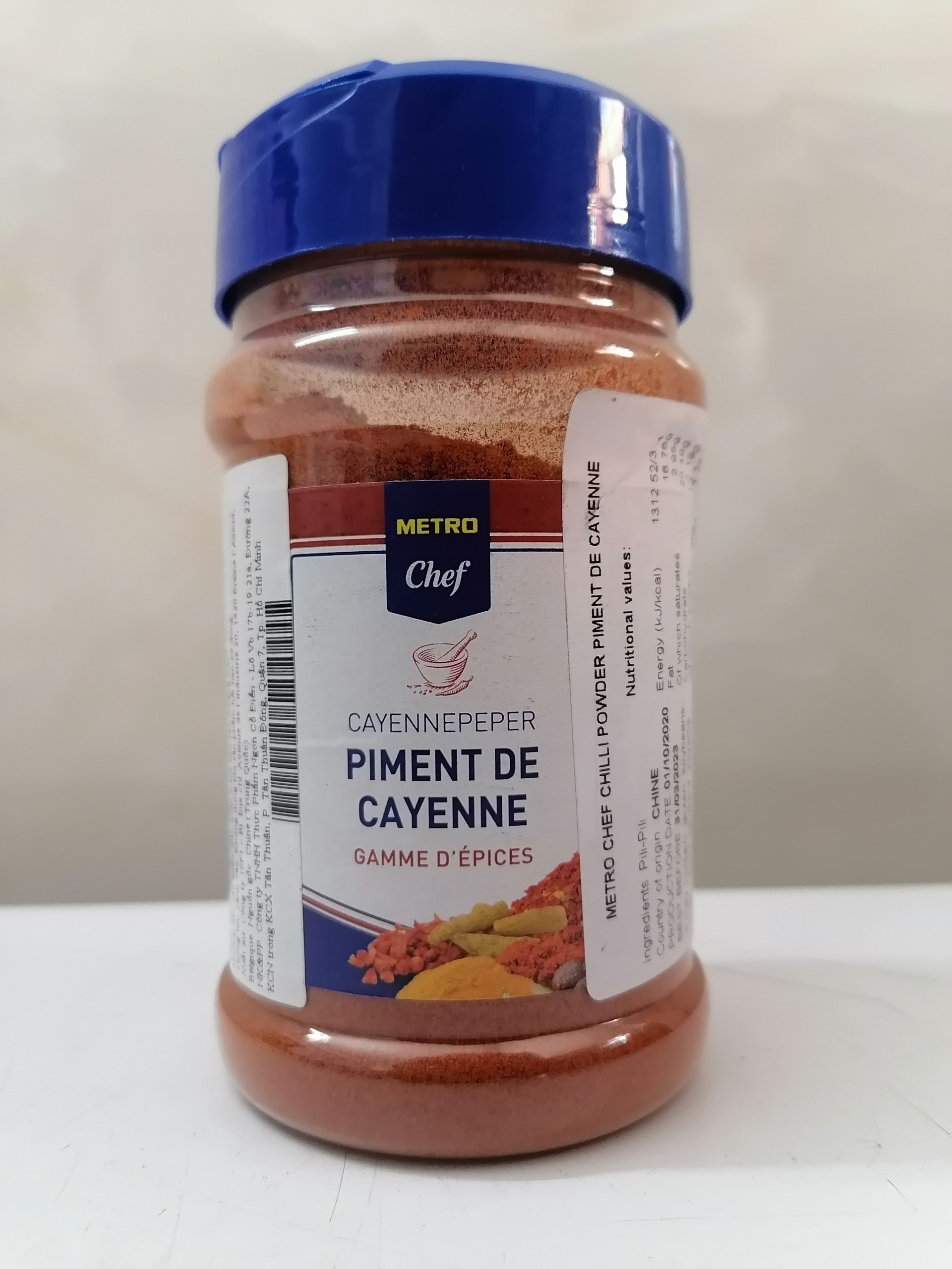 Bột ớt cayenne metro chef chilli powder piment de cayenne