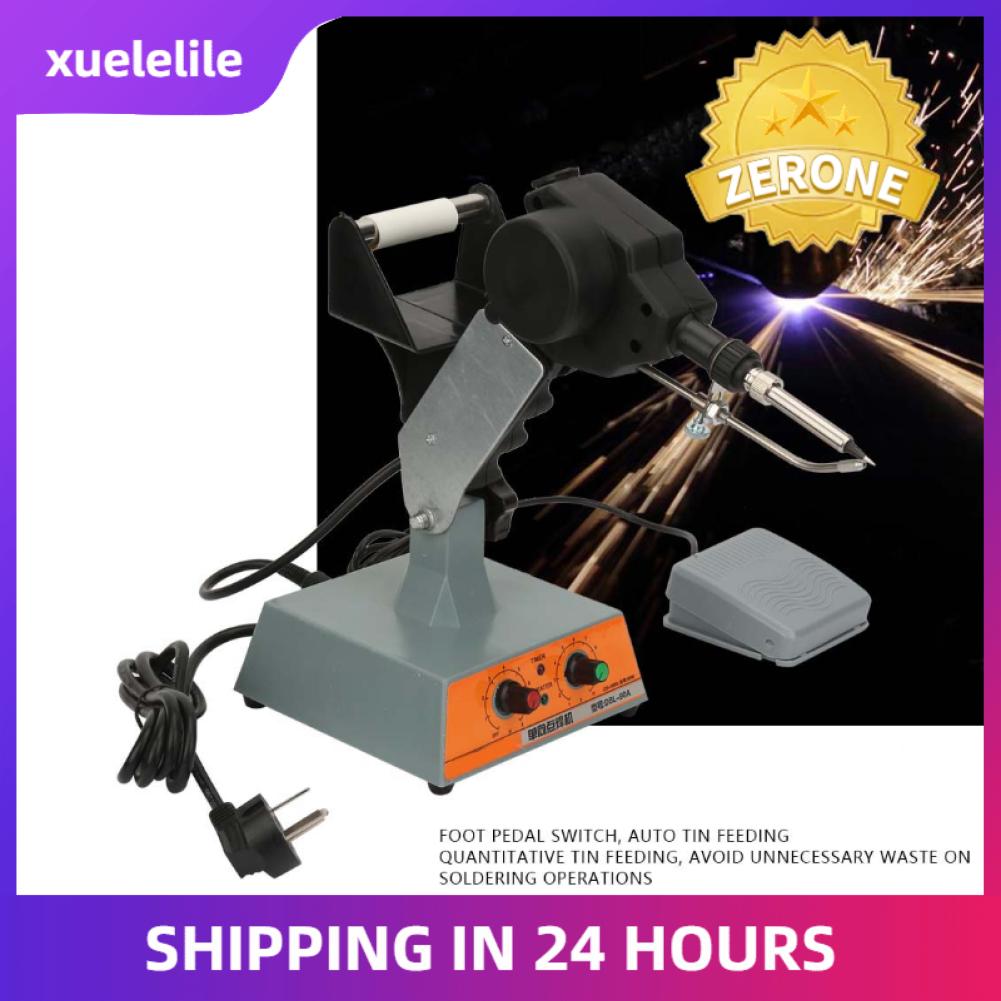 Xuelelile máy cấp thiếc tự động điều khiển bàn đạp trạm hàn trạm hàn cấp thiếc 220v au điều chỉnh được nhiệt độ