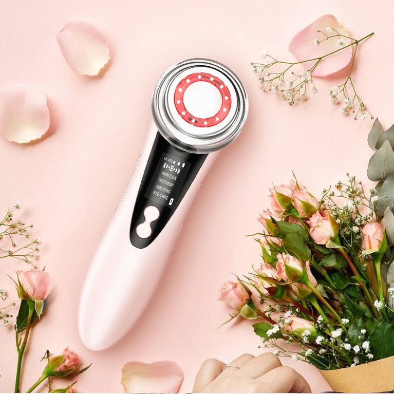 Máy massage mặt Máy đẩy tinh chất Máy điện di Làm sạch sâu Giảm mụn Trẻ hóa làm da Dưỡng trắng da Nâng cơ