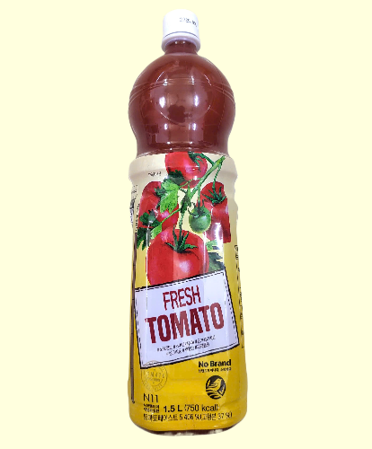 CHAI LỚN 1.5 Lít + NƯỚC UỐNG VỊ CÀ CHUA HÀN QUỐC NO BRAND Fresh Tomato