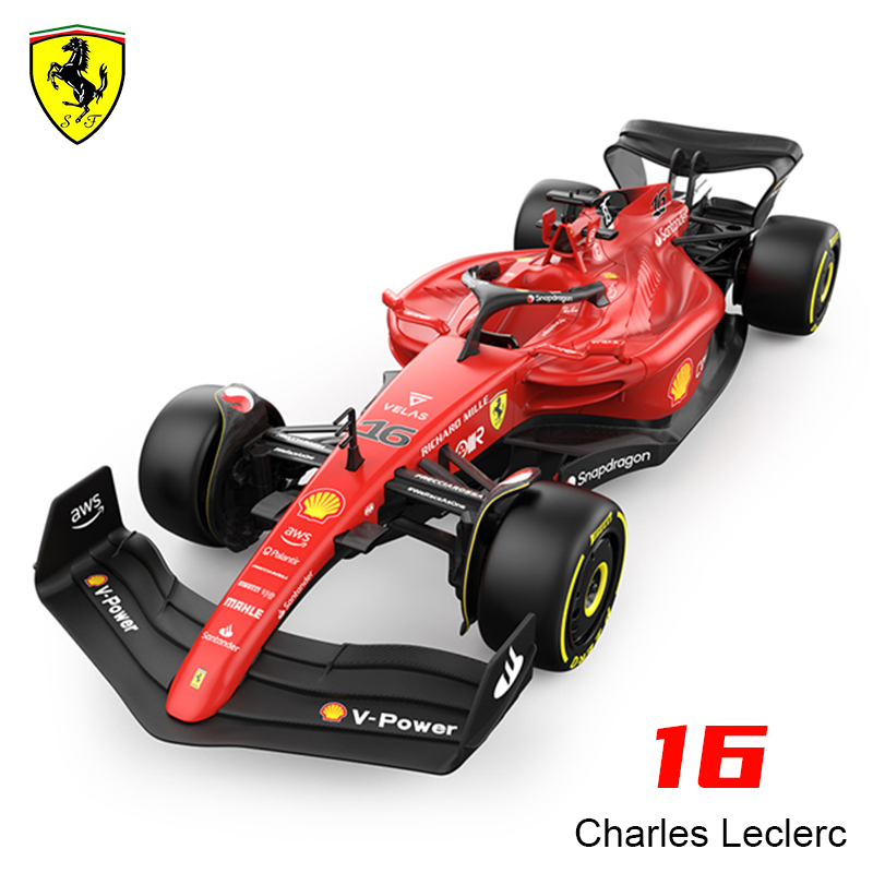 1 18 Ferrari F1-75 2022 16 Charles Leclerc F1 Formula Racing RC Car Toy