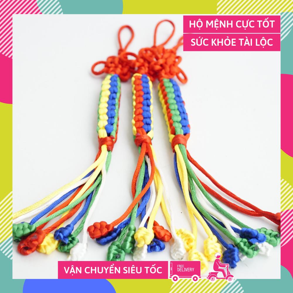 Dây ngũ sắc Phật Giáo Tây Tạng chỉ ngũ sắc Phong Thủy