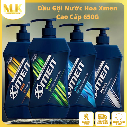 [Chính Hãng Công Ty Giá Rẻ] Dầu Gội Nước Hoa Nam Xmen Cao Cấp Lưu Hương 12H - Ngăn Ngừa Gàu, Giúp Làm Sạch Sâu, Dưỡng Tóc Chuyên Sâu - Tóc Khỏe Mạnh Nam Tính - Đủ Loại